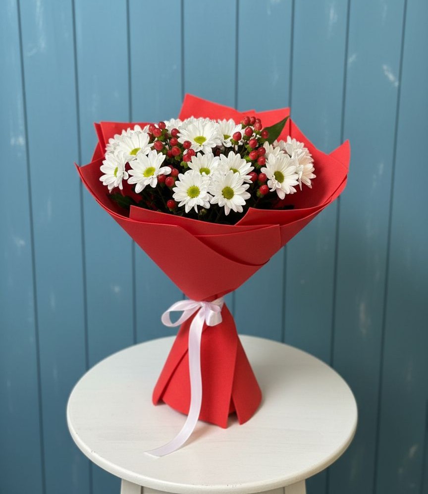 Букет цветов из: Хризантемы в Чекалине