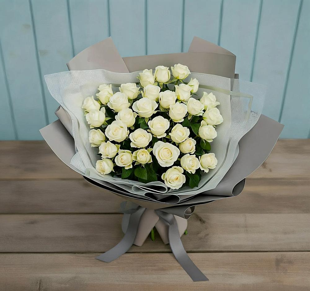 Букет Белоснежная нежность в Чекалине