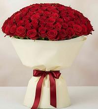 Букет 101 Красная роза Милано в Чекалине