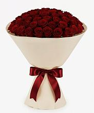 Букет 101 Бордовая роза Блэк Бакарра в Чекалине