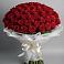 Букет 101 Красная роза Блэк Мэджик в Чекалине