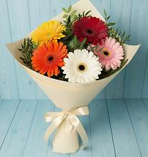 Букет цветов из:  Герберы в Чекалине