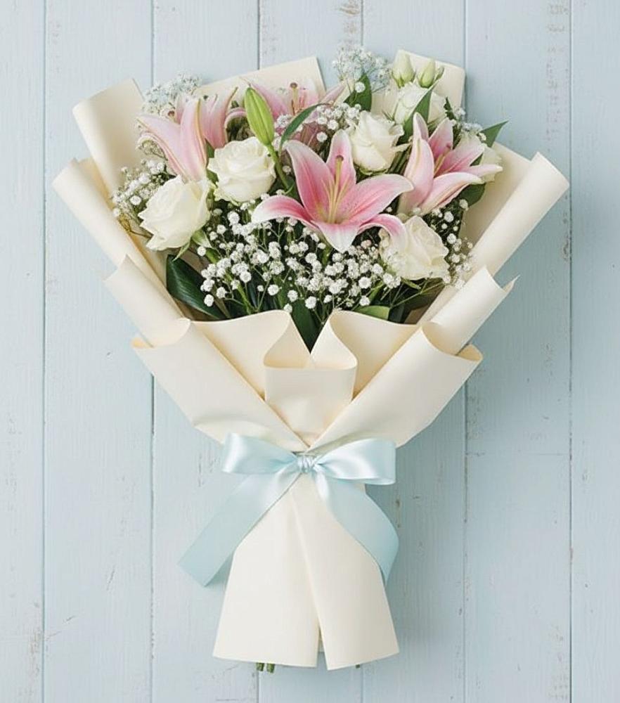 Букет цветов из: Лилии в Чекалине