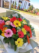 Букет цветов из:  Герберы #REPLACE_PRED# Чекалине