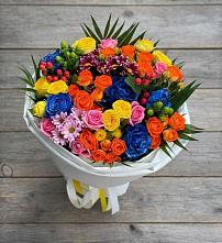 Букет цветов из:  Розы и Хризантемы в Чекалине