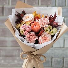 Букет цветов из:  Гвоздики, Хризантемы и Розы в Чекалине