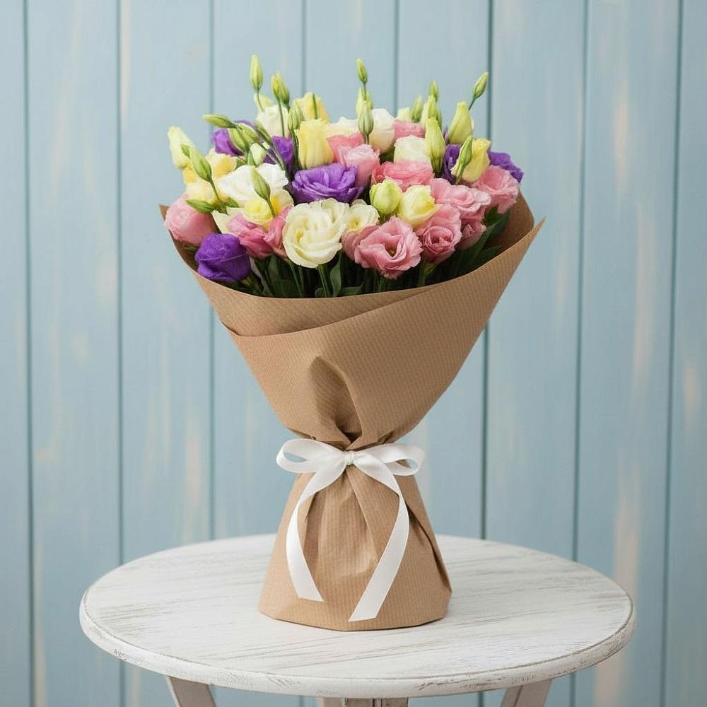 Букет цветов из: Лизиантусы в Чекалине