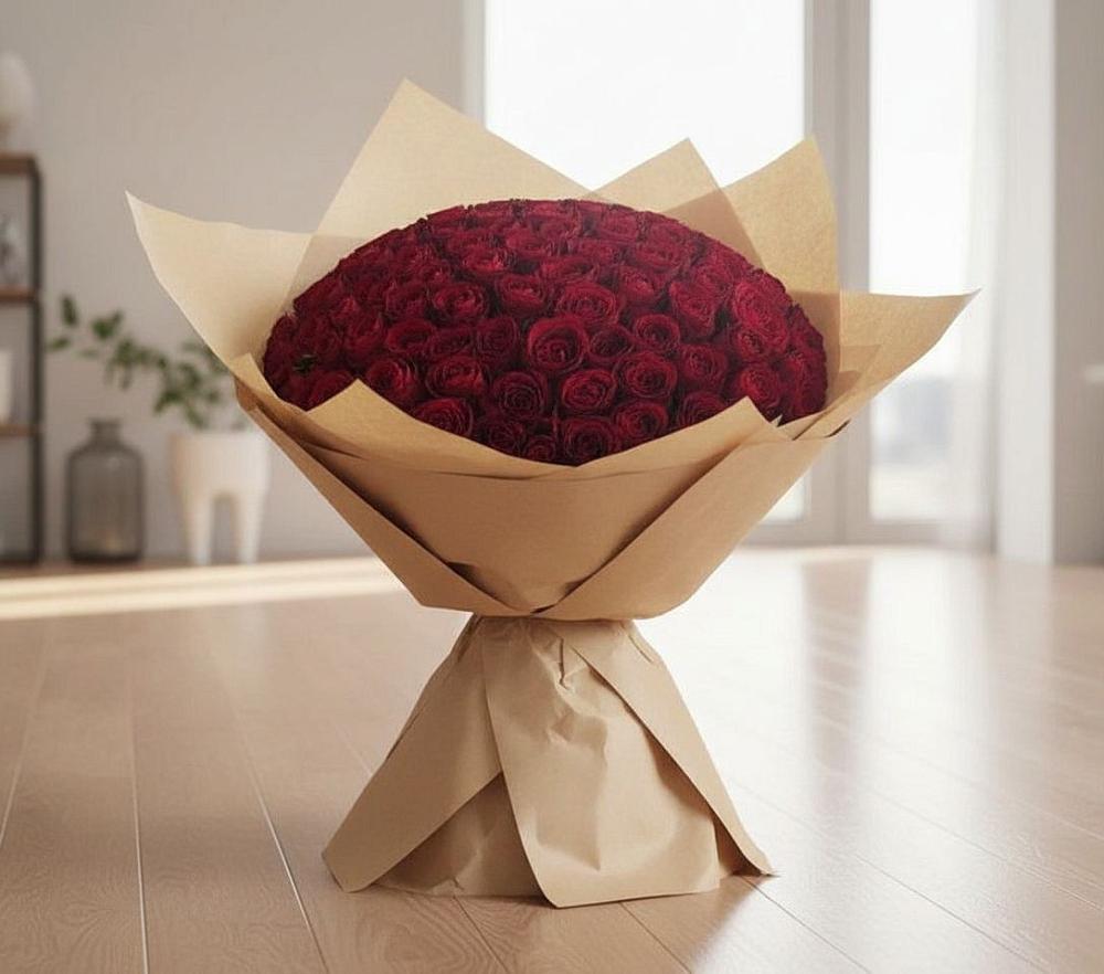 Букет 101 Красная роза в Чекалине