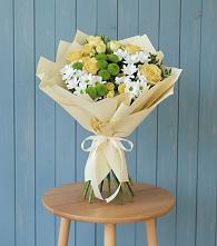 Букет цветов из:  Хризантемы и Розы #REPLACE_PRED# Чекалине