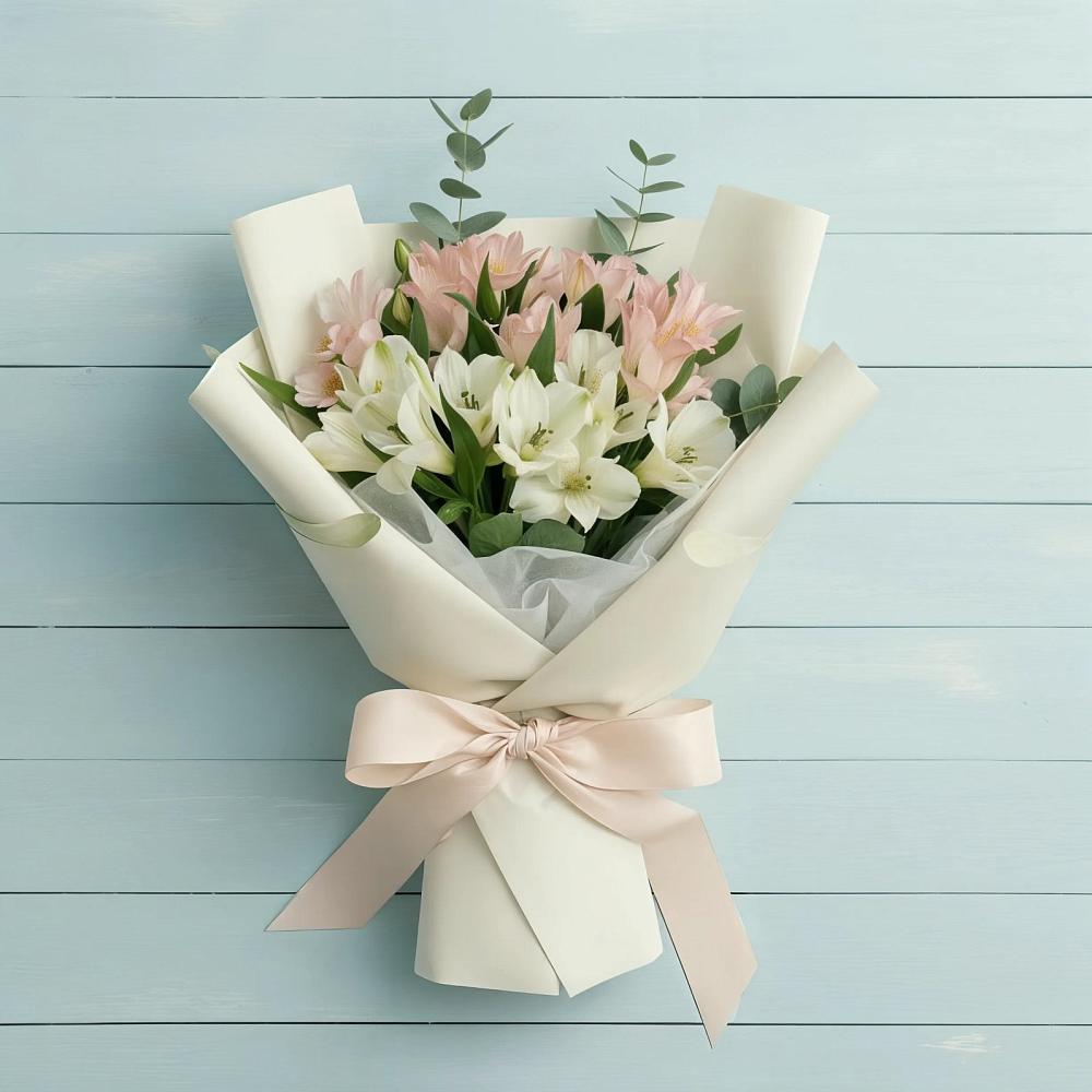 Букет цветов из: Альстромерии в Чекалине