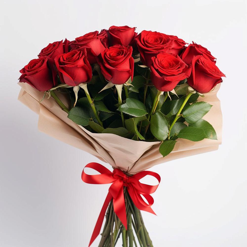 Букет 11 Красных роз Эдлесс Лав в Чекалине