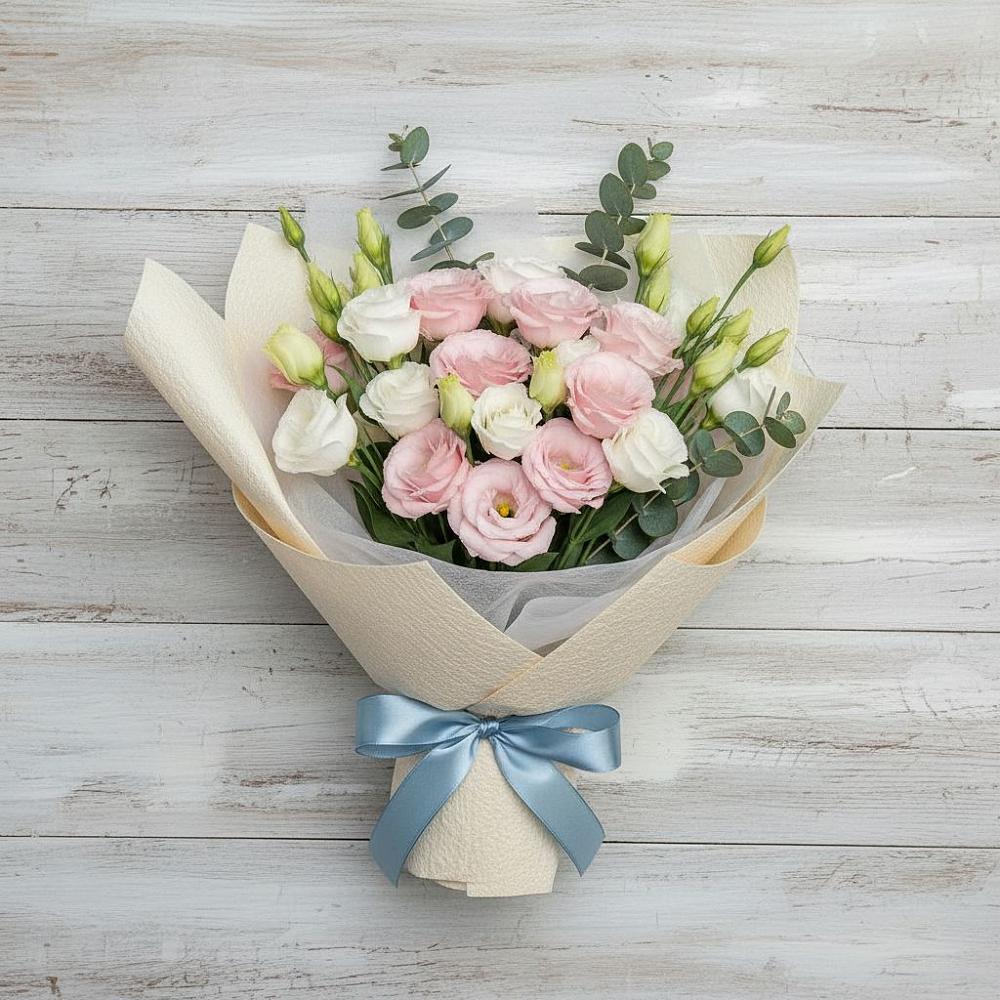 Букет цветов из: Лизиантусы в Чекалине